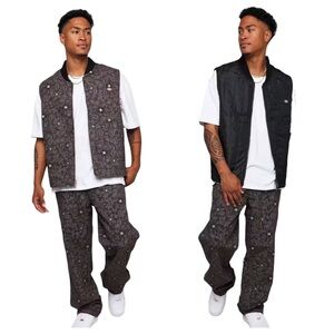 DICKIES ELLIS FLORAL REVERSIBLE VEST - Large